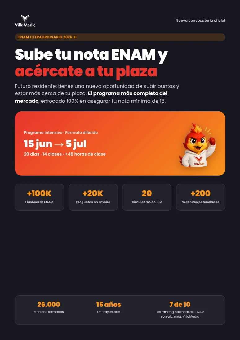 Portada del brochure ENAM Extraordinario 2026-II