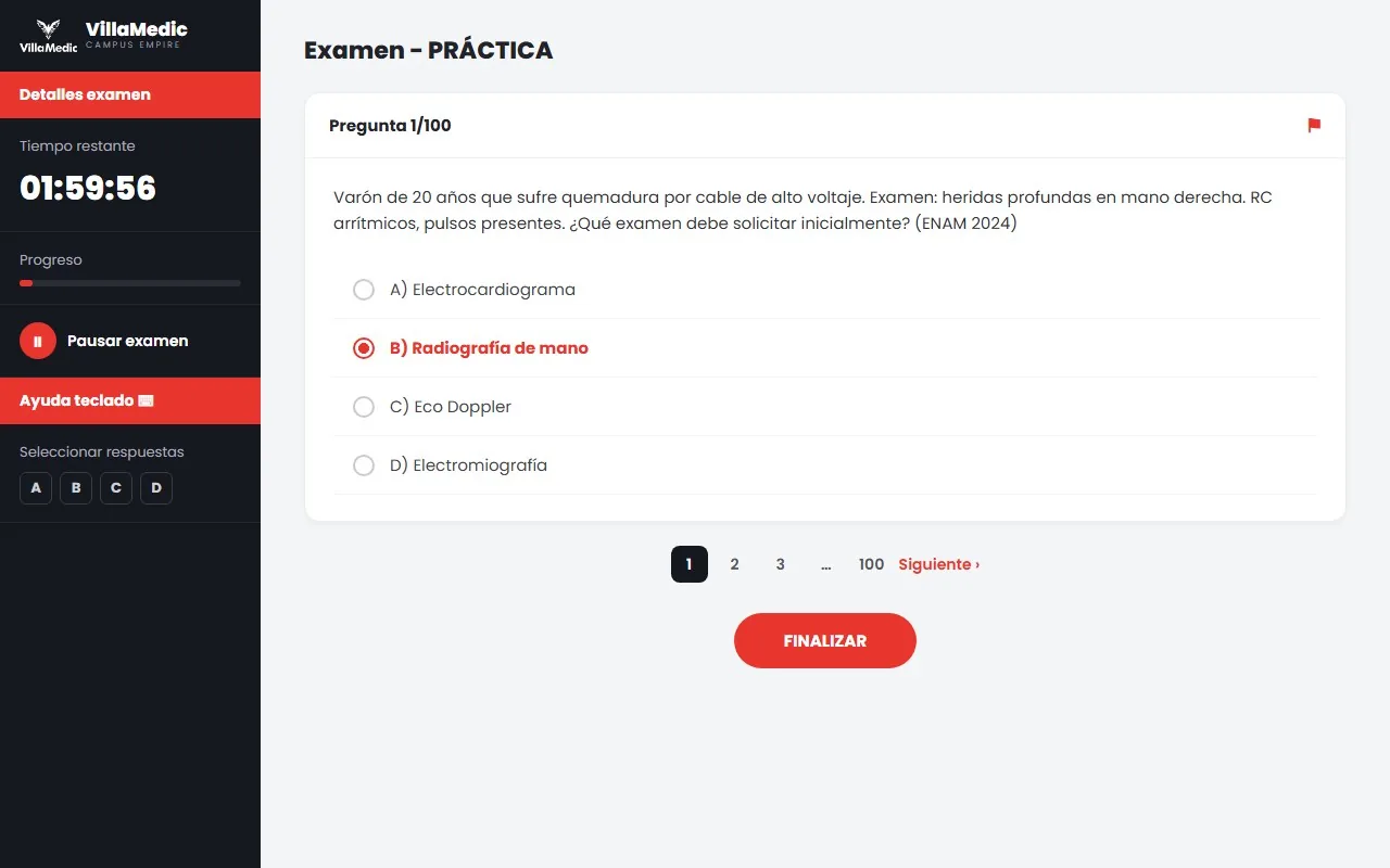 Empire: rendir examen con cronómetro